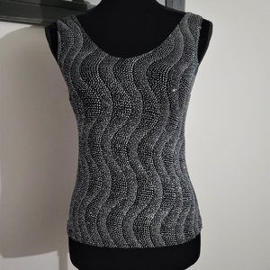 3/$10 Bundle Size Small Black With Silver Sequin Top From Onyx Nite